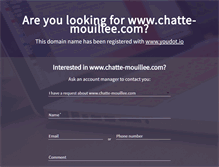 Tablet Screenshot of chatte-mouillee.com